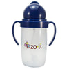 BOT 2.0 weighted straw sippy cup for toddlers in navy blue