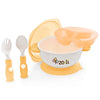 toddler feeding set kit orange gender neutral kitchenware for babies kids
