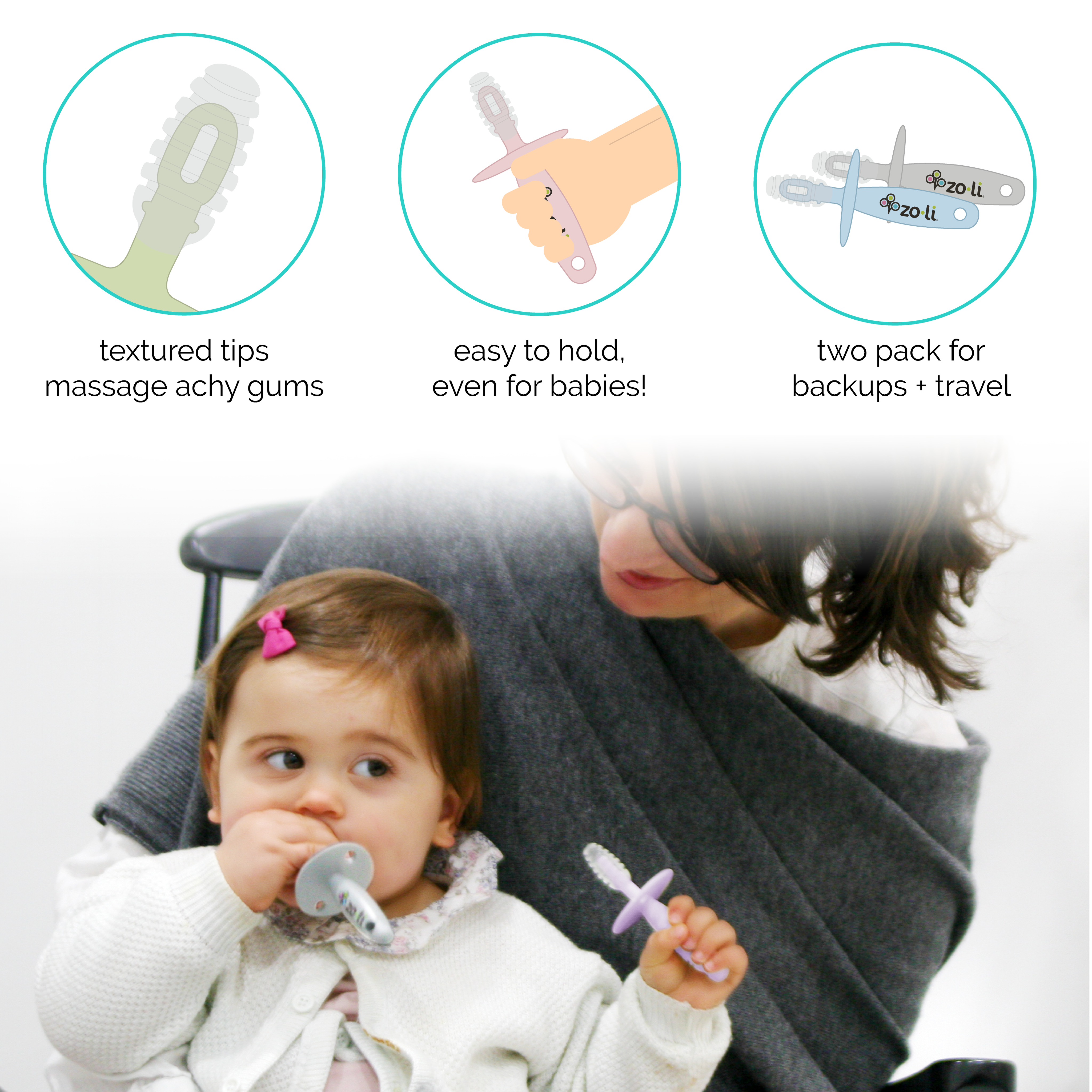 Gummy teether best sale