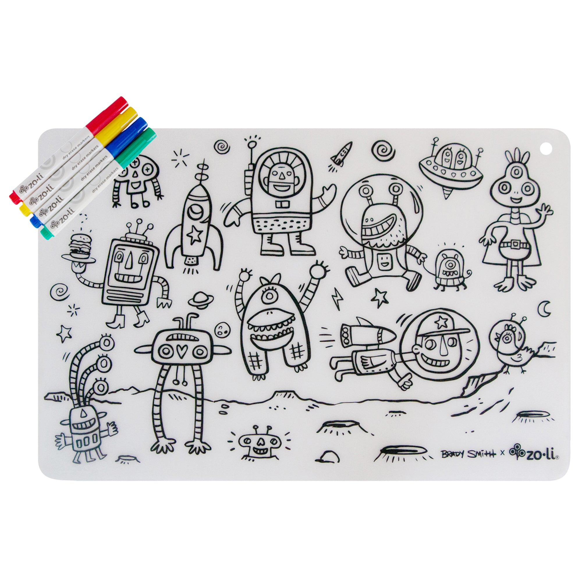 coloring book placemat machine washable