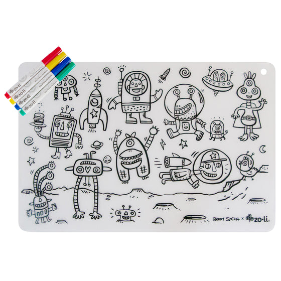 coloring book placemat machine washable