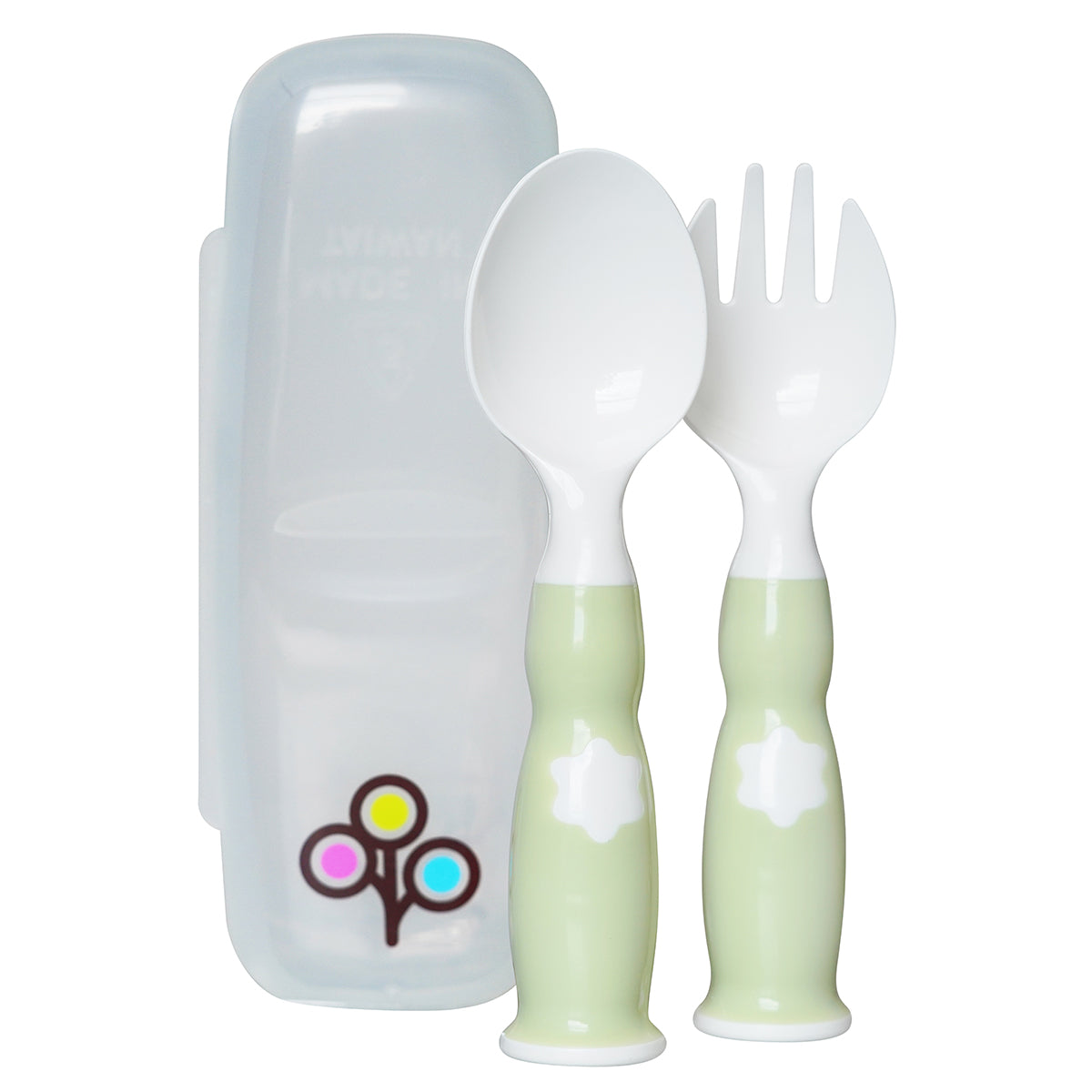 Infant Self Baby and Toddler Self-Feeding Utensils Spoon and Fork