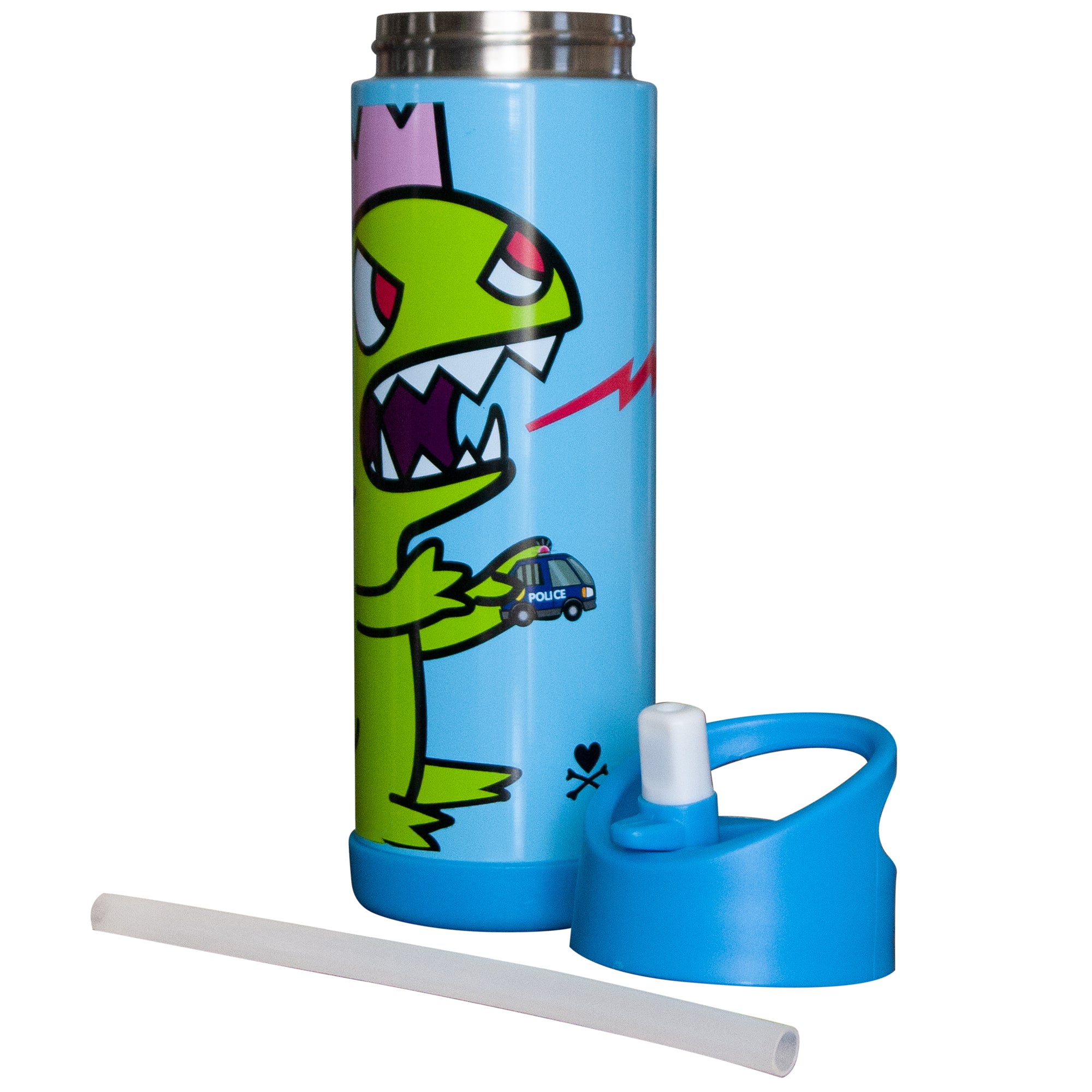 Straw water bottle stainless steel vacuum insulated